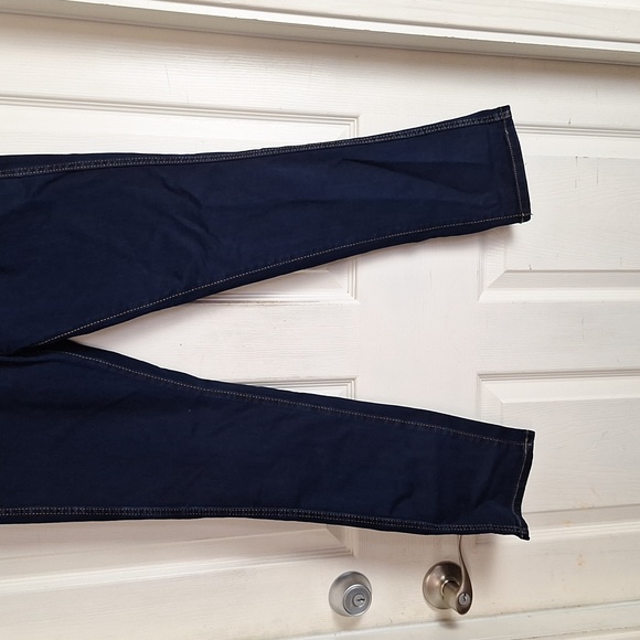 We Wore What High Rise Danielle  Jeans Dark Wash Button Fly 28 vintage straight - Picture 9 of 12